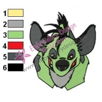 Animal Hyena Embroidery shenzi 01